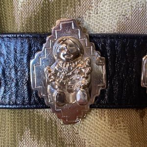 Donald J Pliner doll concha belt.
